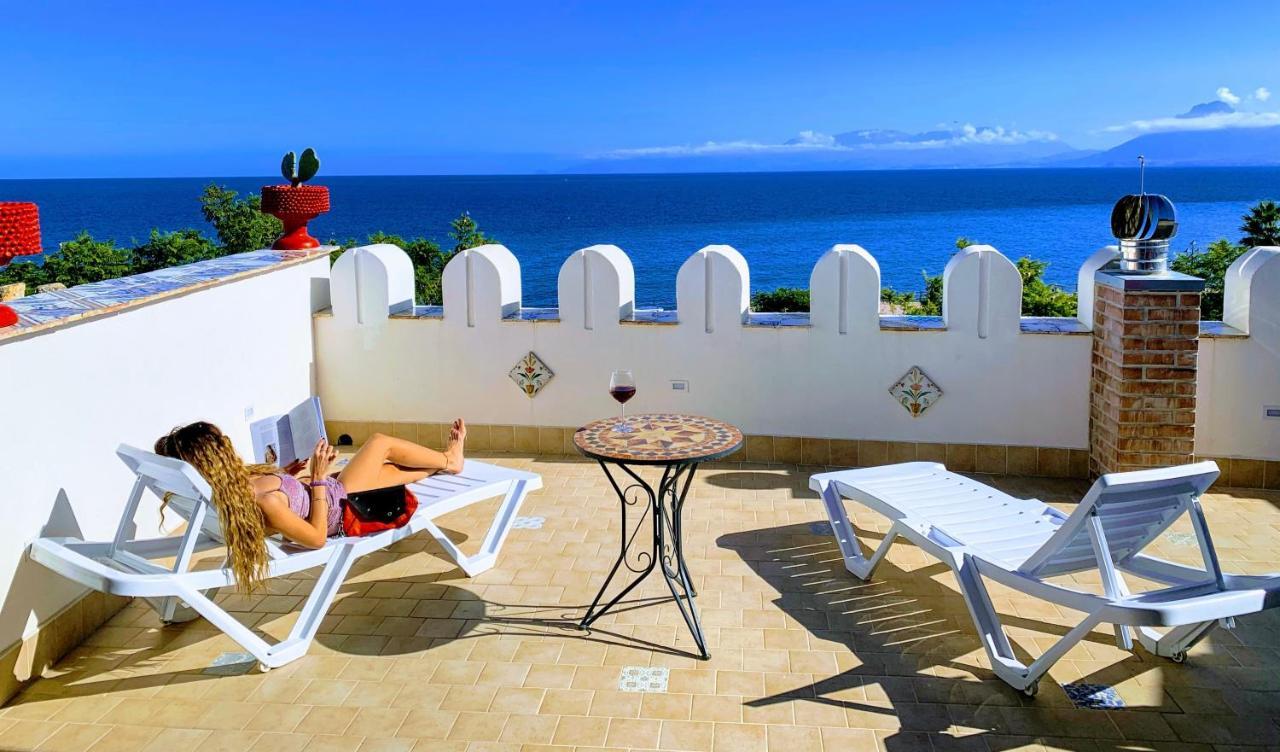 산타플라비아 Seafront House Gabbiano Azzurro 아파트 외부 사진