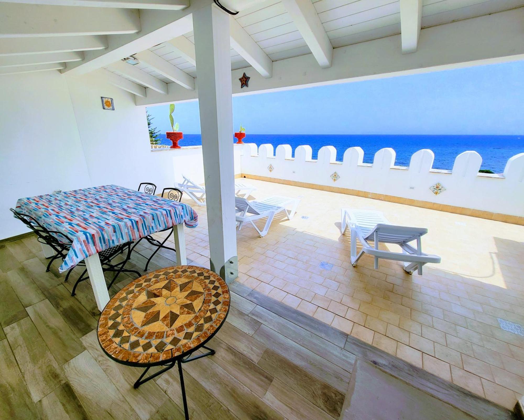 산타플라비아 Seafront House Gabbiano Azzurro 아파트 외부 사진